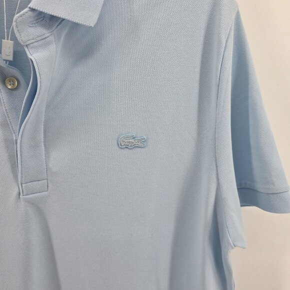 Lacoste Light Blue Classic Polo Shirt – Size Large – Regular Fit – NWT - Picture 4 of 6